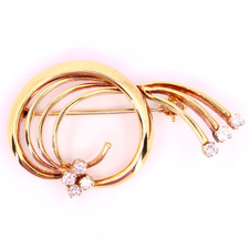 Vintage 18ct Hallmarked Swirl