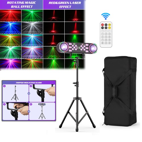 Party lights with stand - 7-in-1,