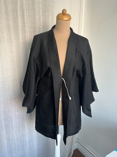 Vintage japanese haori black - vintage,