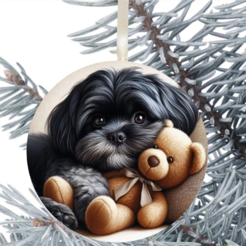 Shih tzu dog hanging bauble - tzu,