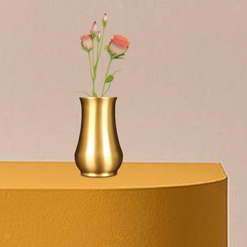 Brass vase 2 - brass, 2.2"