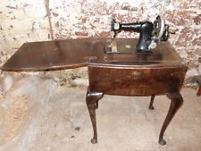 Vintage Whiteley Hand Crank Sewing Machine Table Cabinet