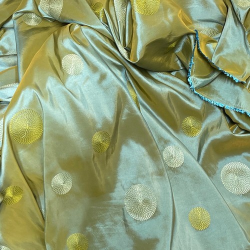 Two tone taffeta circles - two-tone,
