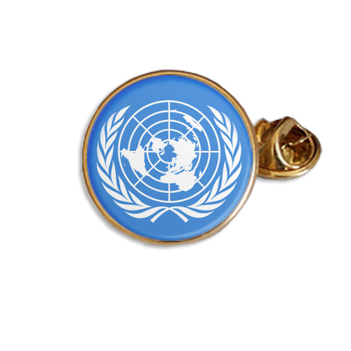 United nations flag enamel - flag,