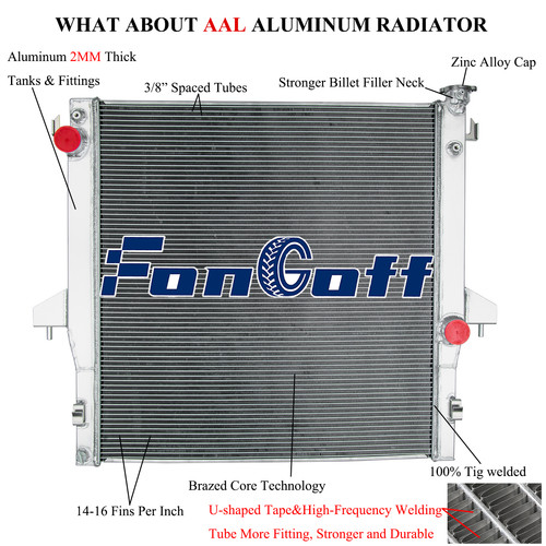 Rows radiator for 2003 - 2,