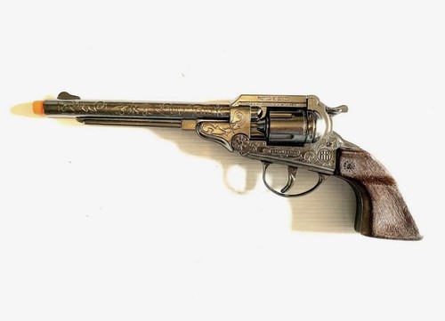 Metal toy cap gun frontier - metal, gun.