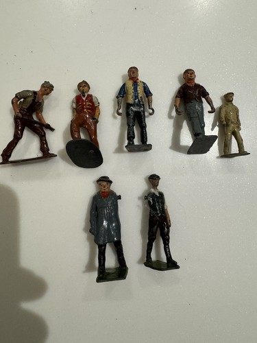Vintage lead farm figures - lead, by