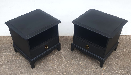 Pair stag minstrel bedside - of,