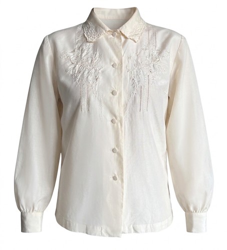 Vintage peony 100 silk top - vintage, 100%
