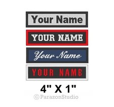 Custom Embroidered Name Tag