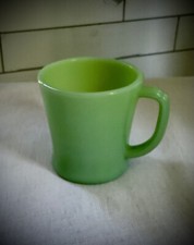 1  Vintage Fire King Jadeite Green Anchor Hook Mug/Glass Coffee Cup