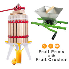 Fruit Pressed Wine Cider Maker Crusher Apple Juicer Homemade Kit Tool Hard Wood