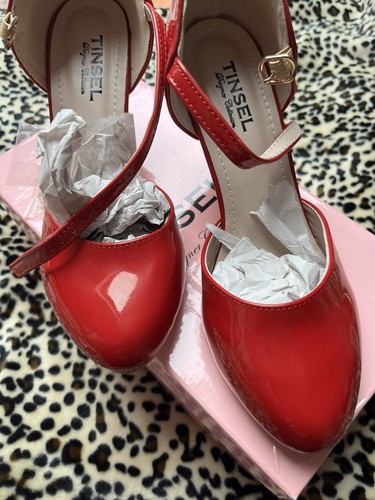 New red patent mary - new, jane