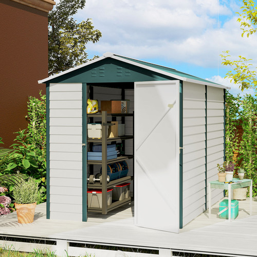 9x6ft metal garden shed - 9x6ft,