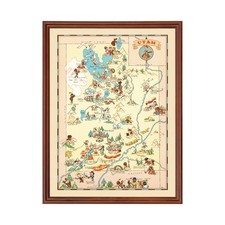 Old Map of Utah 1935 - Vintage