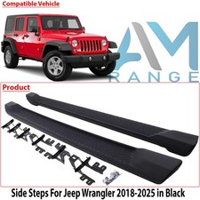 BLACK RUNNING BOARD SIDE STEPS