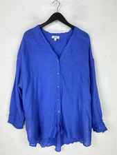 COS Blue Linen Blouse Relaxed