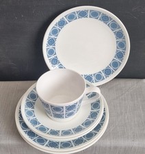 Royal Tuscan Charade Cup, Saucer, Side Plate... Blue & White Replacement Vintage