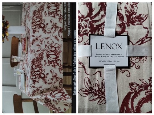 Lenox pumpkin toile - pumpkin, tablecloth