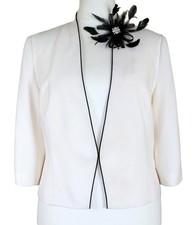 Jacques Vert Ivory Crepe Black