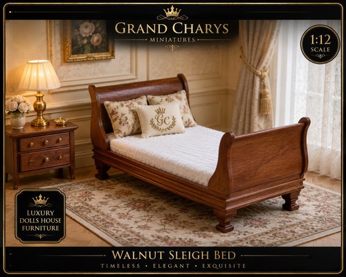 Luxury scale walnut - 1:12,