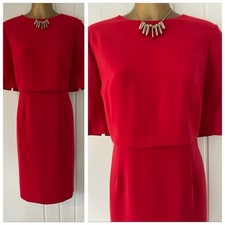 Hobbs dress size 14 Red Evening Holiday Occasion Wedding Party Cruise Xmas