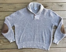 Vintage American Eagle Wool Fisherman’s Sweater Size Large Made in USA