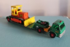 Matchbox K-17 DYSON LOW-LOADER FORD TRACTOR Diecast Truck 9” Lorry & CASE Plough