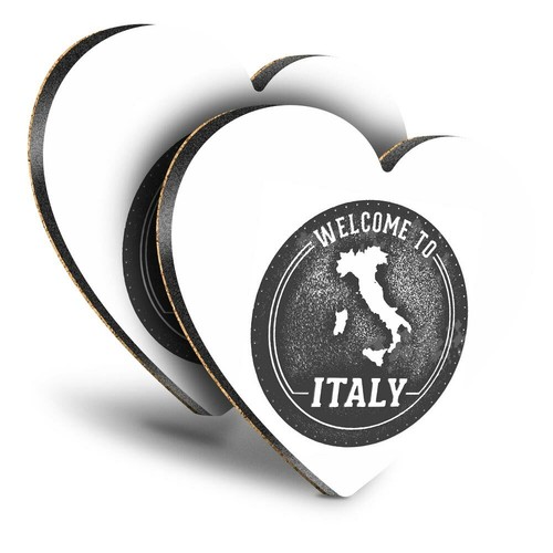 Heart mdf coasters - mdf, bw