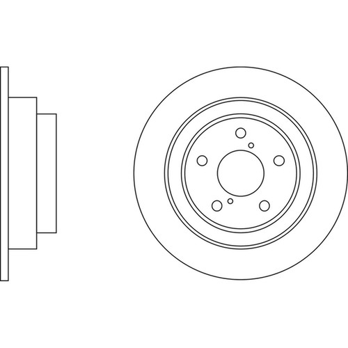 Brake discs solid - discs, for