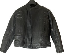 Vintage Mens City of Leather London Motorcycle Jacket Black UK 36" Chest Biker