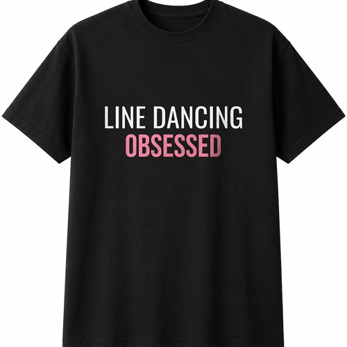 Line dancing obsessed mens - line,