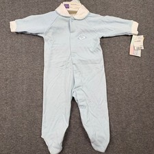 Bright Future Baby Sleeper 3-6 Months Light Blue Cloud Embroidery JCPenney NWT