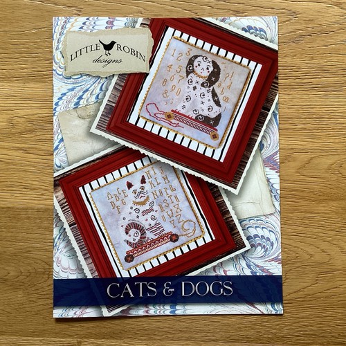 Cats dogs cross stitch - cross, chart