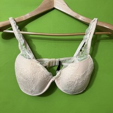 Marilyn Monroe Intimates bra pink cream lace size 34C Womens