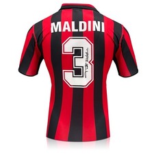 Paolo Maldini Signed AC Milan 1988 Home Football Shirt