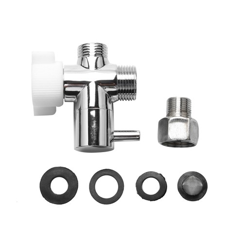 Way adapter valve silver - t,