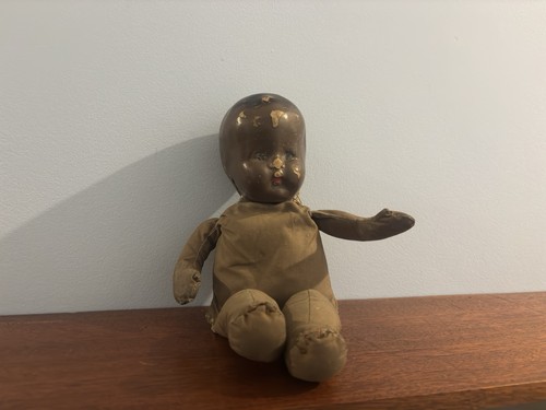Antique c1920s 30s black baby - antique,