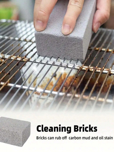 Bbq grill cleaning brick - grill,