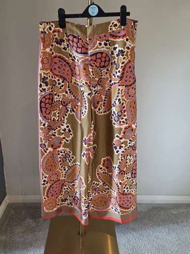 Zara pants large silky - zara,
