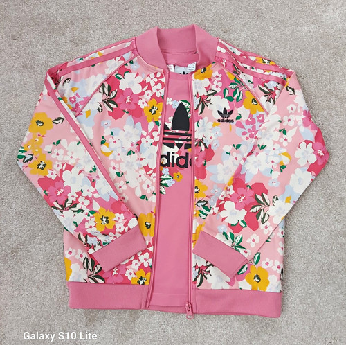 Adidas girls 2pc pink floral - adidas,
