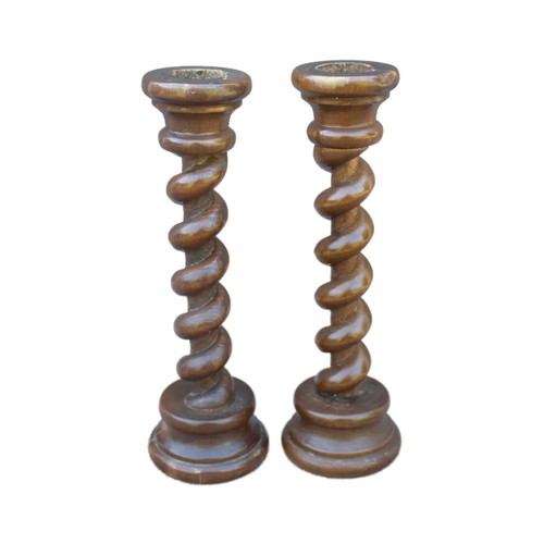 Antique pair barley twist
