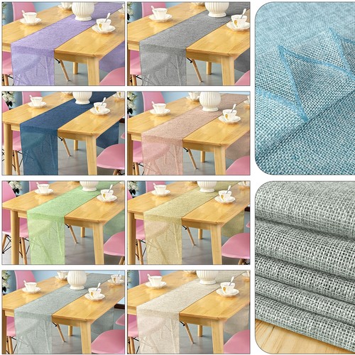 Hessian jute table runner - hessian,