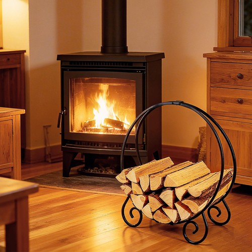 Log holder firewood rack - holder,