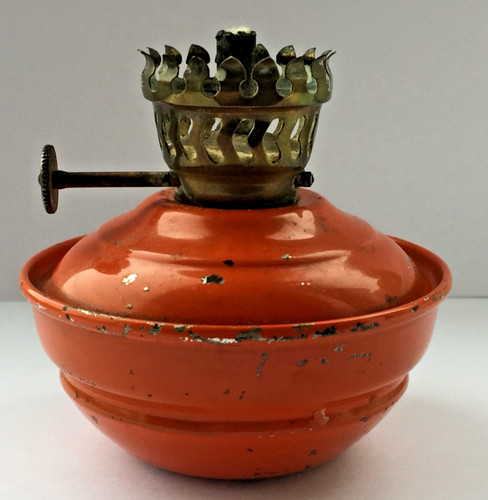 Vintage orange enamel nursery - vintage,