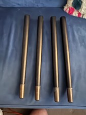 Small Wooden Candle Pin Candlepin Side Coffee Table Legs Black