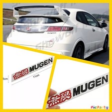 mugen 3d aluminium badge