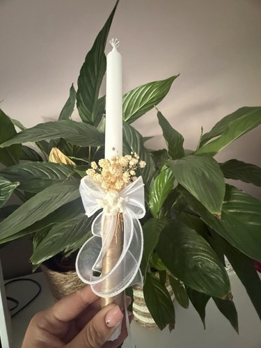 Baptism candles 35cm new - candles,