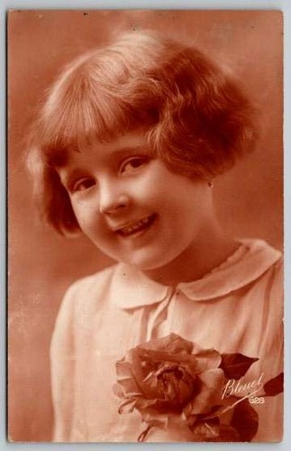 Rppc pretty young girl - rppc,