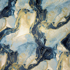 Arthouse Abstract Marble Wallpaper Metallic Stone Feature Wall Teal Gold 693404